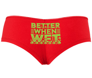 Better When Wet - Red Boyshort