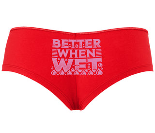 Better When Wet - Red Boyshort