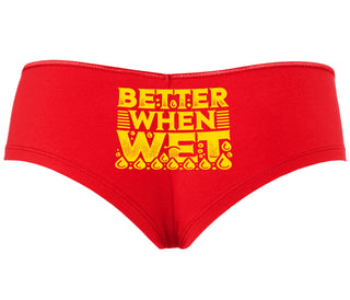 Better When Wet - Red Boyshort