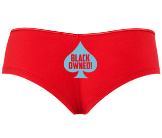 Black Owned - Queen of Spades - Red Boyshort