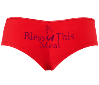 Bless This Meal - Red Boyshort