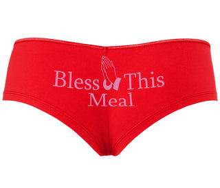 Bless This Meal - Red Boyshort