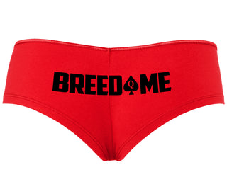 Breed Me - Queen of Spades - Red Boyshort