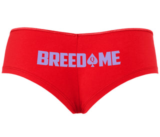 Breed Me - Queen of Spades - Red Boyshort