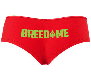 Breed Me - Queen of Spades - Red Boyshort