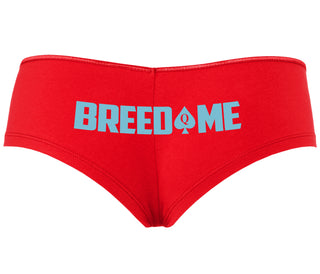 Breed Me - Queen of Spades - Red Boyshort