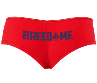 Breed Me - Queen of Spades - Red Boyshort