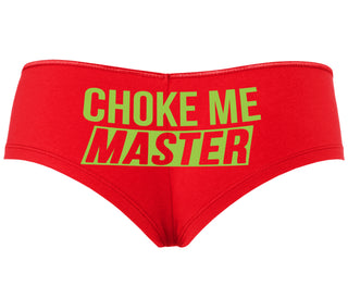 Choke Me Master - Red Boyshort