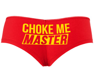 Choke Me Master - Red Boyshort
