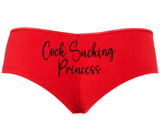 Cock Sucking Princess - Red Boyshort