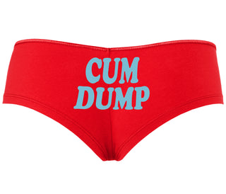 Cum Dump - Bold Design - Red Boyshort