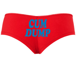 Cum Dump - Bold Design - Red Boyshort