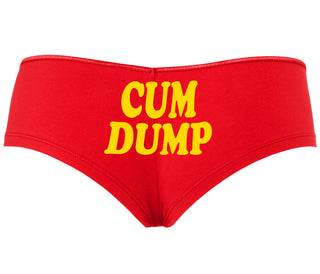 Cum Dump - Bold Design - Red Boyshort