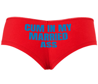 Cum In My Married Ass - Red Boyshort