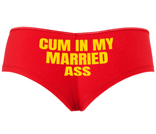 Cum In My Married Ass - Red Boyshort