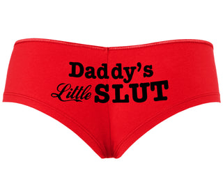 Daddys Little Slut - Red Boyshort