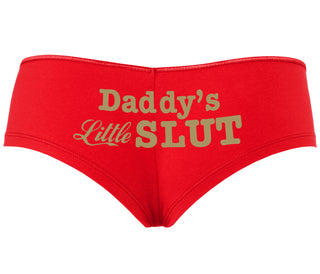 Daddys Little Slut - Red Boyshort