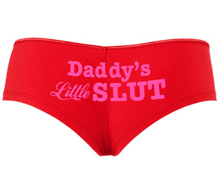 Daddys Little Slut - Red Boyshort