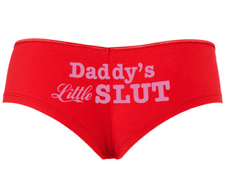Daddys Little Slut - Red Boyshort