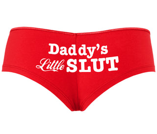 Daddys Little Slut - Red Boyshort