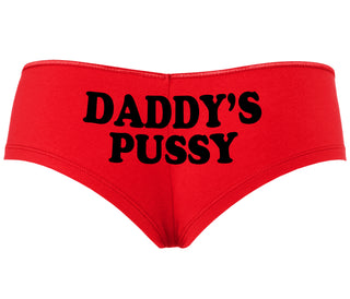 Daddy's Pussy - Red Boyshort
