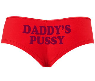 Daddy's Pussy - Red Boyshort