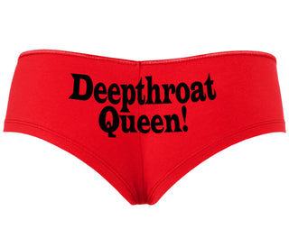 Deep throat Queen - Deepthroat Specialist - Red Boyshort