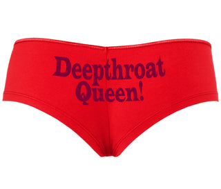 Deep throat Queen - Deepthroat Specialist - Red Boyshort