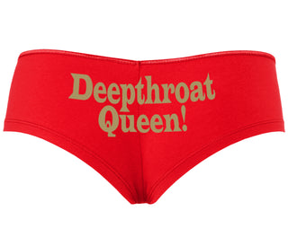 Deep throat Queen - Deepthroat Specialist - Red Boyshort