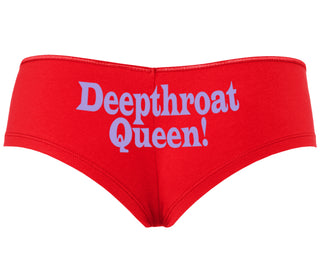 Deep throat Queen - Deepthroat Specialist - Red Boyshort