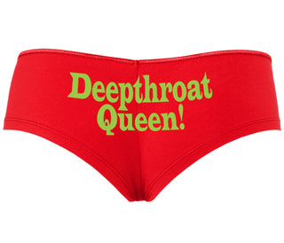 Deep throat Queen - Deepthroat Specialist - Red Boyshort
