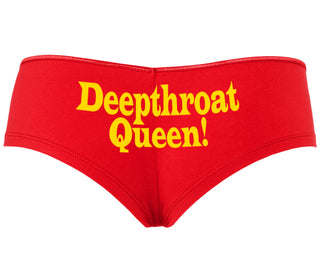 Deep throat Queen - Deepthroat Specialist - Red Boyshort