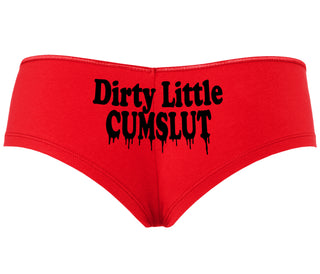 Dirty Little Cumslut - Red Boyshort