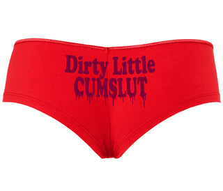 Dirty Little Cumslut - Red Boyshort