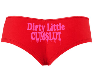 Dirty Little Cumslut - Red Boyshort