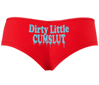 Dirty Little Cumslut - Red Boyshort
