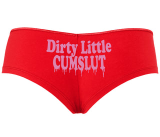 Dirty Little Cumslut - Red Boyshort