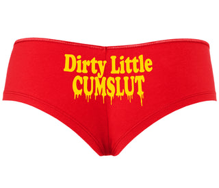 Dirty Little Cumslut - Red Boyshort