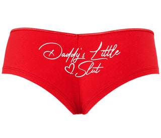Daddy's Little Slut - Red Boyshort