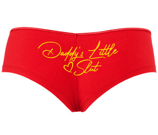 Daddy's Little Slut - Red Boyshort