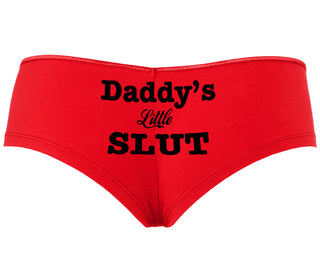 Daddy's Little Slut - Red Boyshort