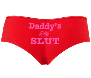 Daddy's Little Slut - Red Boyshort
