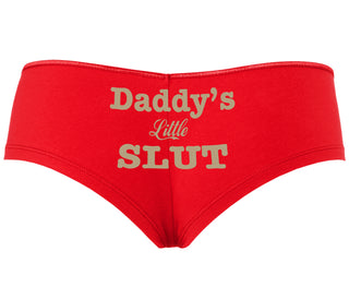 Daddy's Little Slut - Red Boyshort
