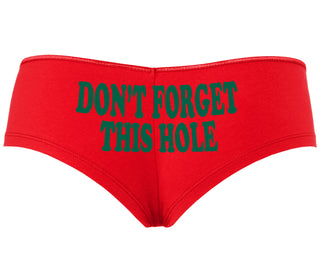 Don’t Forget This Hole - Red Boyshort