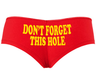 Don’t Forget This Hole - Red Boyshort