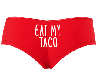 Eat My Taco - Taco Tuesday - Red Boyshort