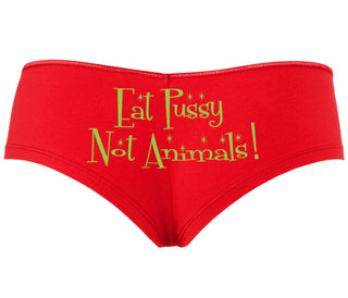 Eat Pussy Not Animals - Red Boyshort