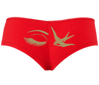 I Swallow - Eye Bird - Red Boyshort