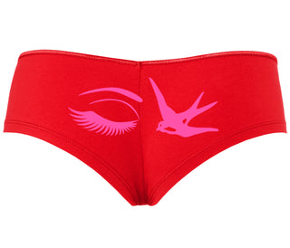 I Swallow - Eye Bird - Red Boyshort