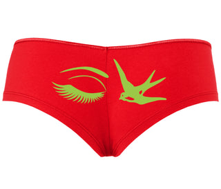 I Swallow - Eye Bird - Red Boyshort